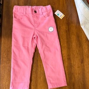 Pink Girl Toddler long jeans pants Easy fit sz 2T by Garanimals NWT
